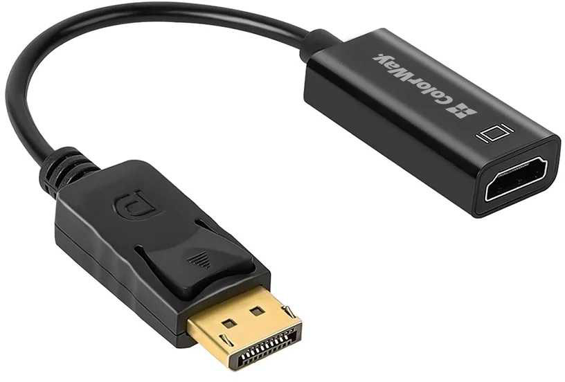 Адаптер Mini Display Port-HDMI Colorway DisplayPort to HDMI Female Black (CW-AD-DPHD)