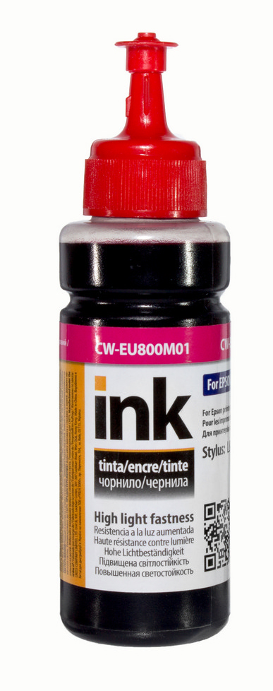 Чернила Colorway EPSON L800 (Magenta) (CW-EU800M01) 100мл - Фото 1