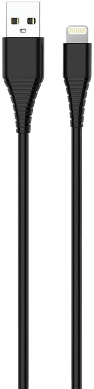 Кабель синхронізації даних Colorway USB-Lightning (PVC) 1m Black (CW-CBUL024-BK) - Фото 1
