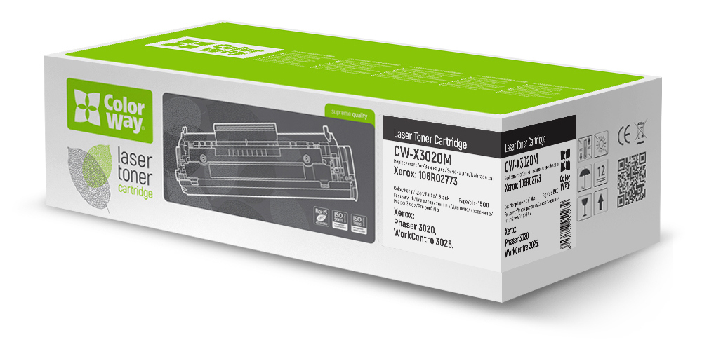 Картридж для лазерных принтеров/МФУ Colorway Xerox Phaser (106R02773) (CW-X3020M) - Фото 1