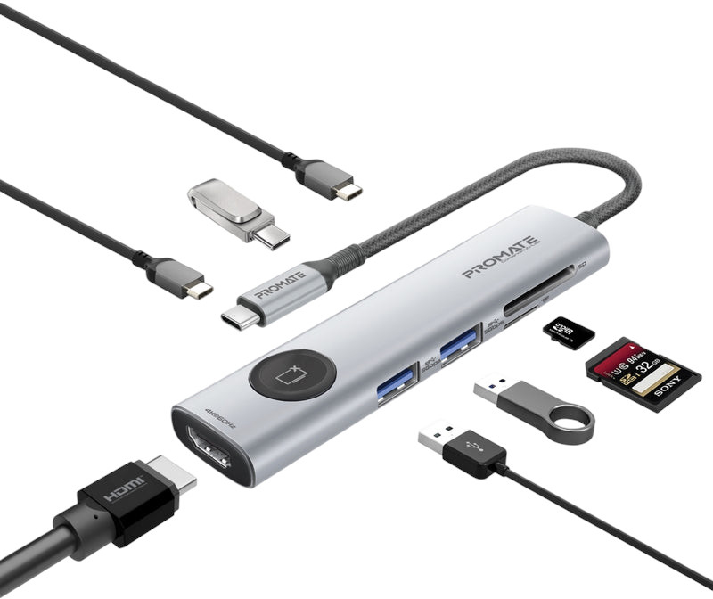 Хаб USB Promate comandhub-lite - Фото 1