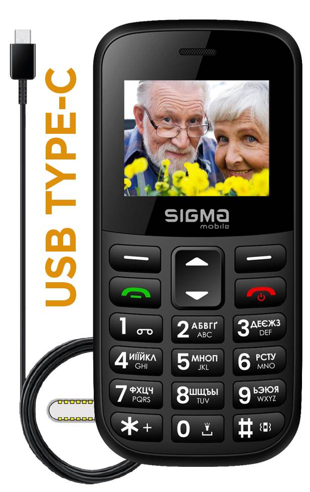 Мобильный телефон Sigma mobile Comfort 50 EASY TYPE-C Blue - Фото 1