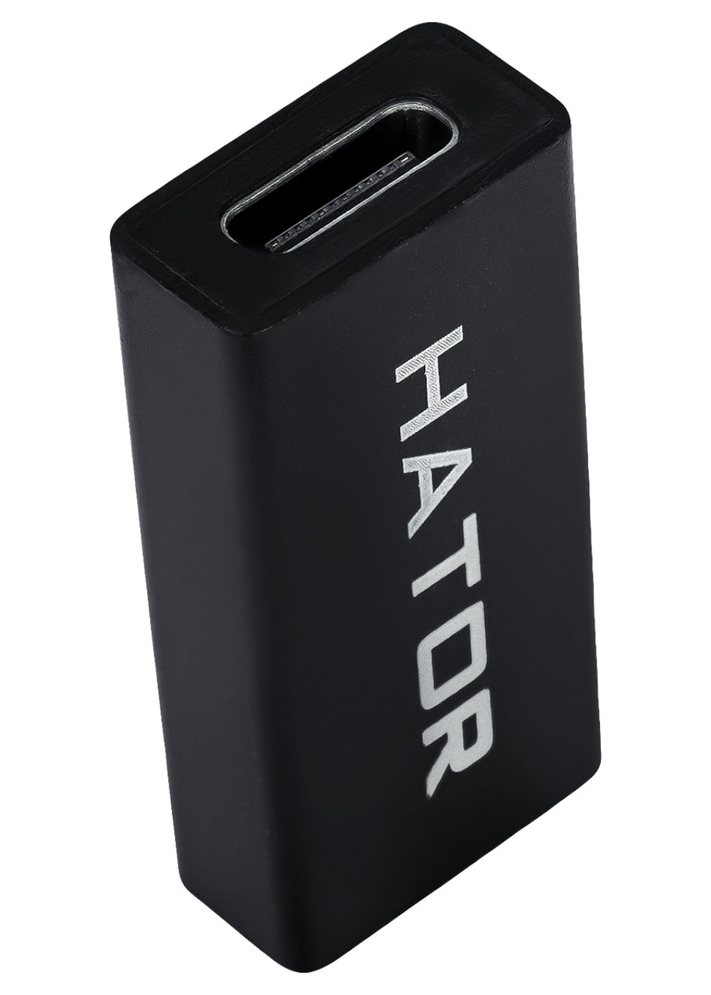 Переходник Hator USB-A 3.0 female to Type-C Female Black (ACC-215) - Фото 1
