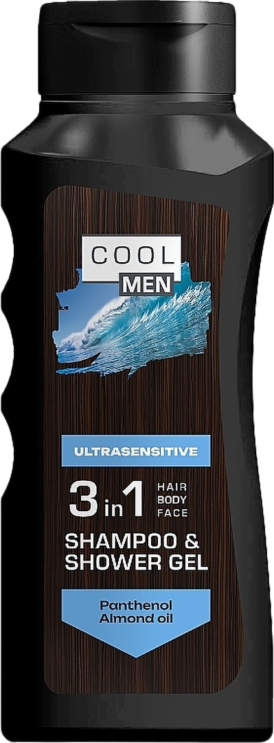 Шампунь чоловічий Cool men UltraSensitive 400 мл (4823015936180) - Фото 1
