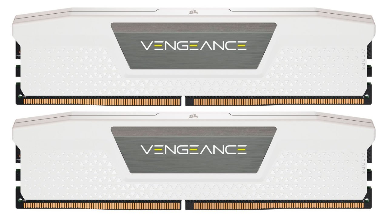 Память DDR Corsair DDR5 2x16GB/5200 Vengeance White (CMK32GX5M2B5200C40W) - Фото 1
