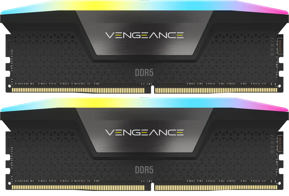 Купити Память DDR Corsair DDR5 2x48GB/6400 Vengeance RGB Black (CMH96GX5M2B6400C32) - Фото 1 Память DDR Corsair DDR5 2x48GB/6400 Vengeance RGB Black (CMH96GX5M2B6400C32) - Фото 1