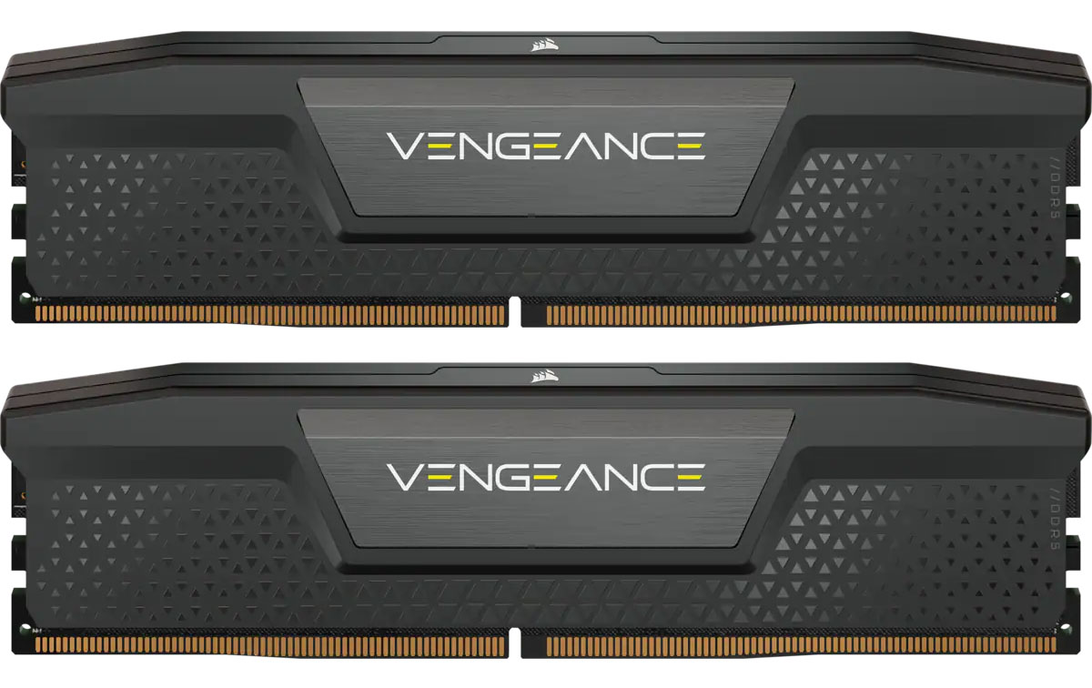 Память DDR Corsair DDR5 2x32GB/5200 Vengeance Black (CMK64GX5M2B5200C40) - Фото 1