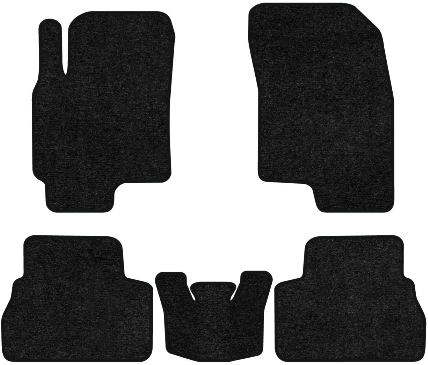 Коврики ворсовые в салон авто EVAtech Standard для Chery Eastar 2003-2011 1 поколение Sedan China черный кант CR51848CV5VEB - Фото 1