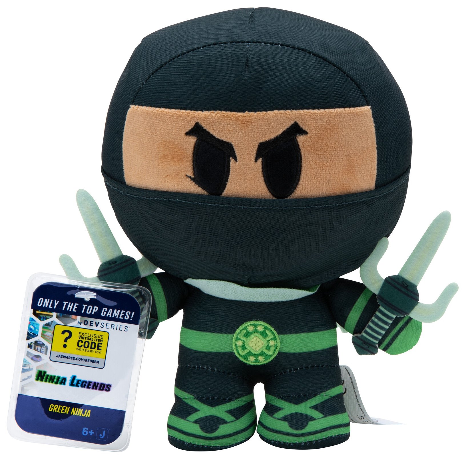 Мягкая игрушка герой DevSeries Collector Plush Ninja Legends: Green Ninja (CRS0016) - Фото 1