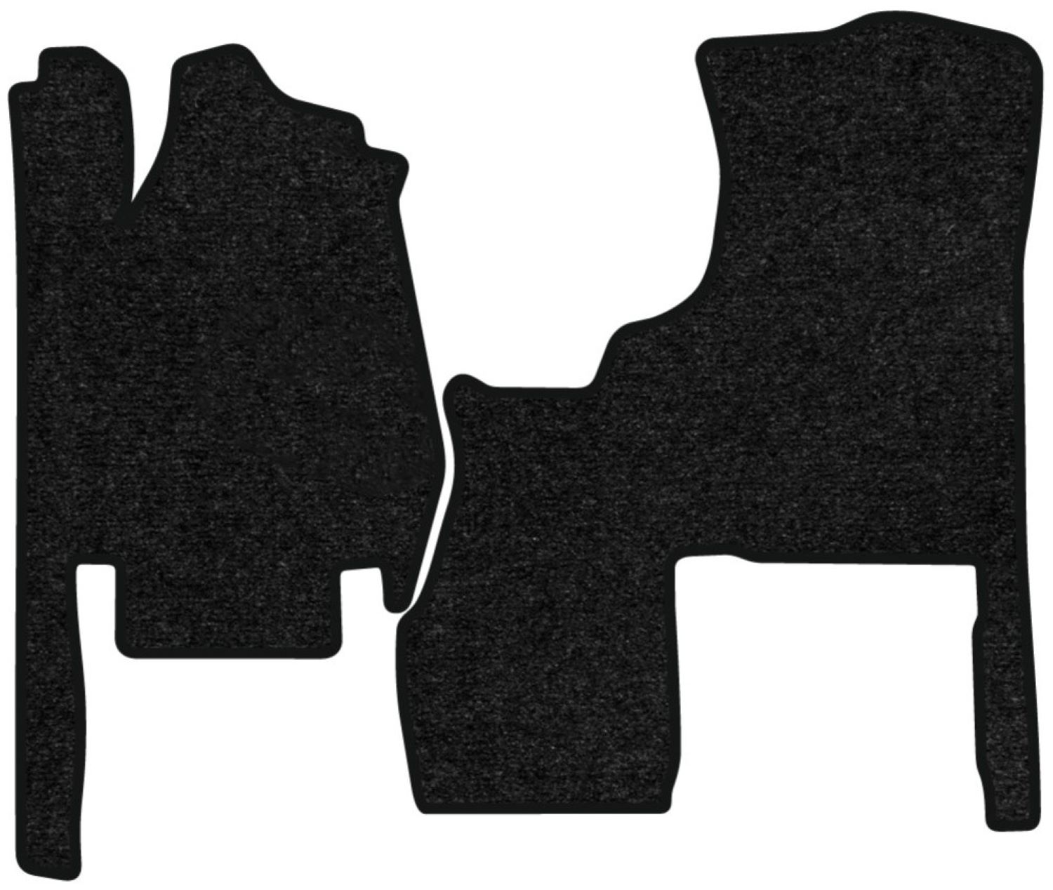 Коврики ворсовые в салон авто EVAtech Standard для Chrysler Voyager (RG) (without armrest) 7 seats AT 2001-2007 4 поколение Minivan EU черный кант CS11495A2VEB - Фото 1