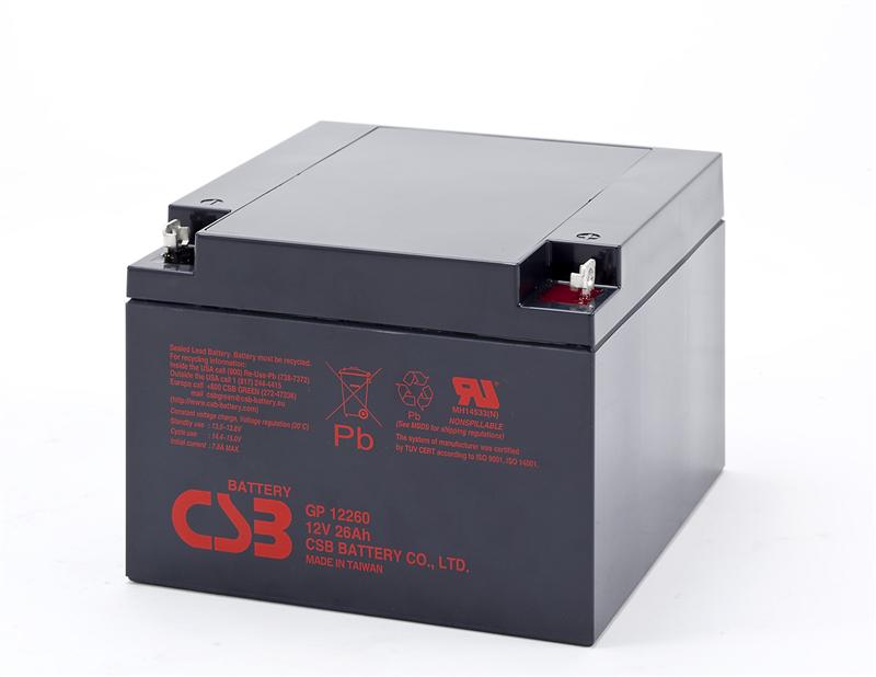 Аккумулятор для ИБП CSB 12V 26AH (GP12260) AGM - Фото 1