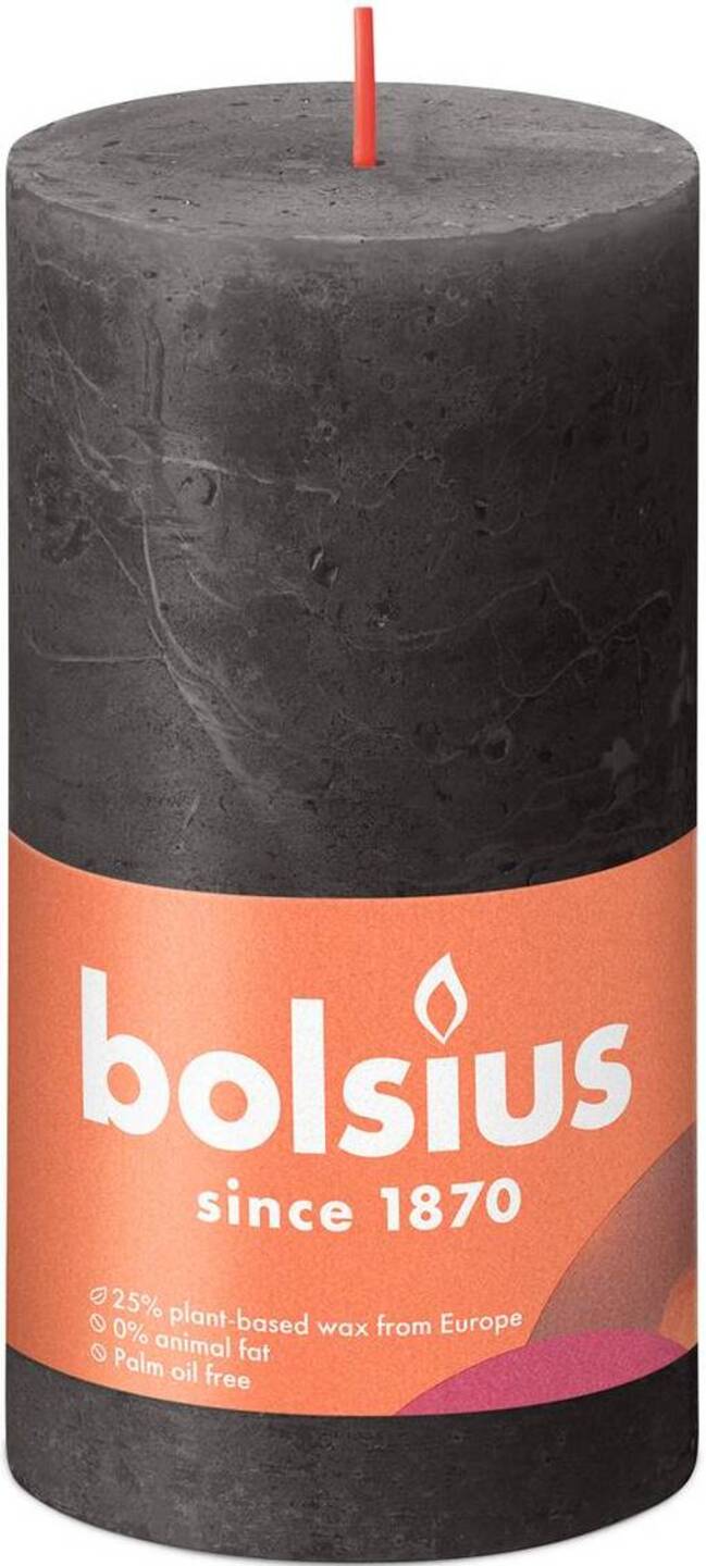 Свічка декоративна Bolsius SHINE 130/68 сіра хмара (790331) - Фото 1