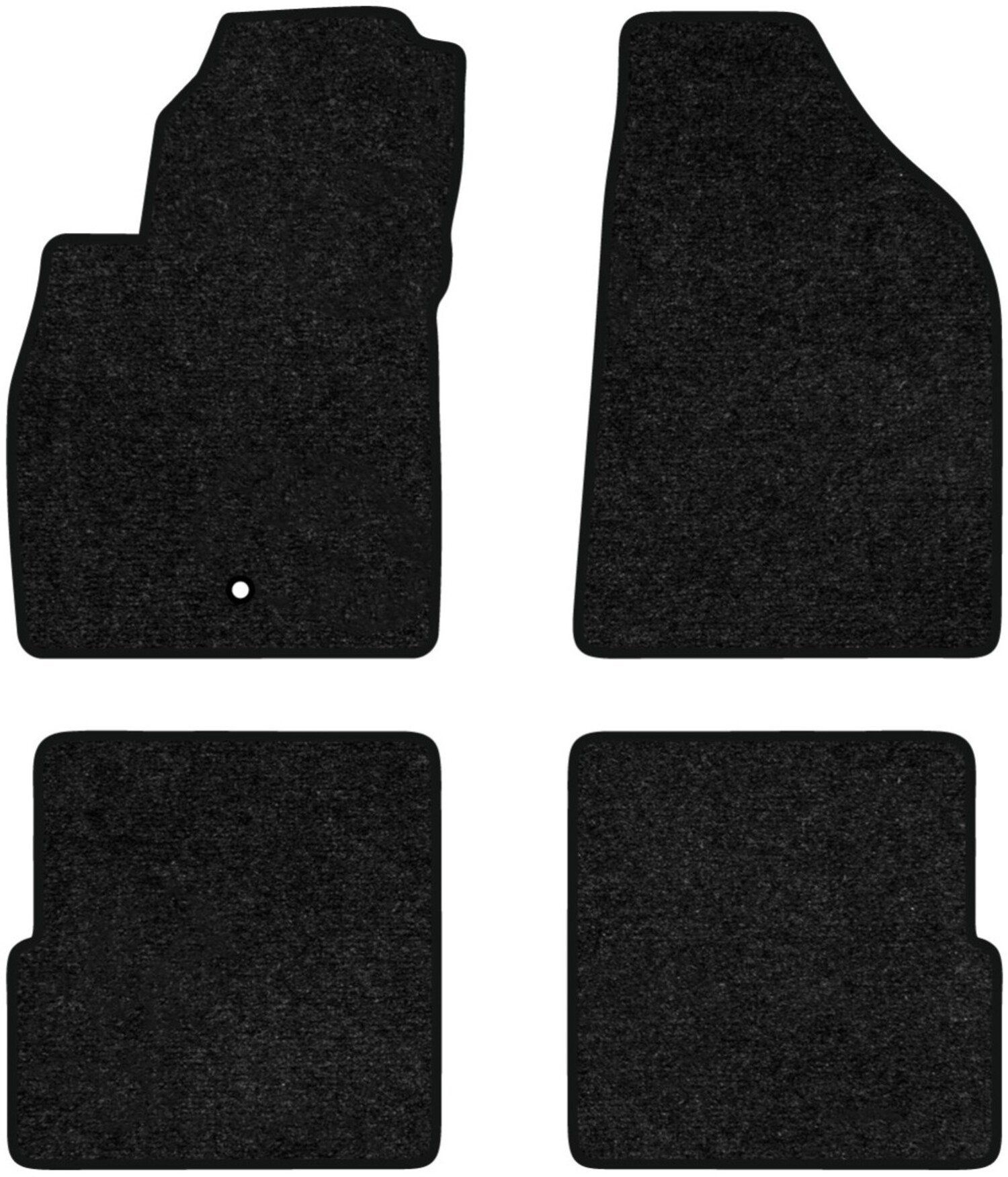 Коврики ворсовые в салон авто EVAtech Standard для Chevrolet HHR 2005-2011 1 поколение SUV EU черный кант CT21716PG4AV1VEB - Фото 1