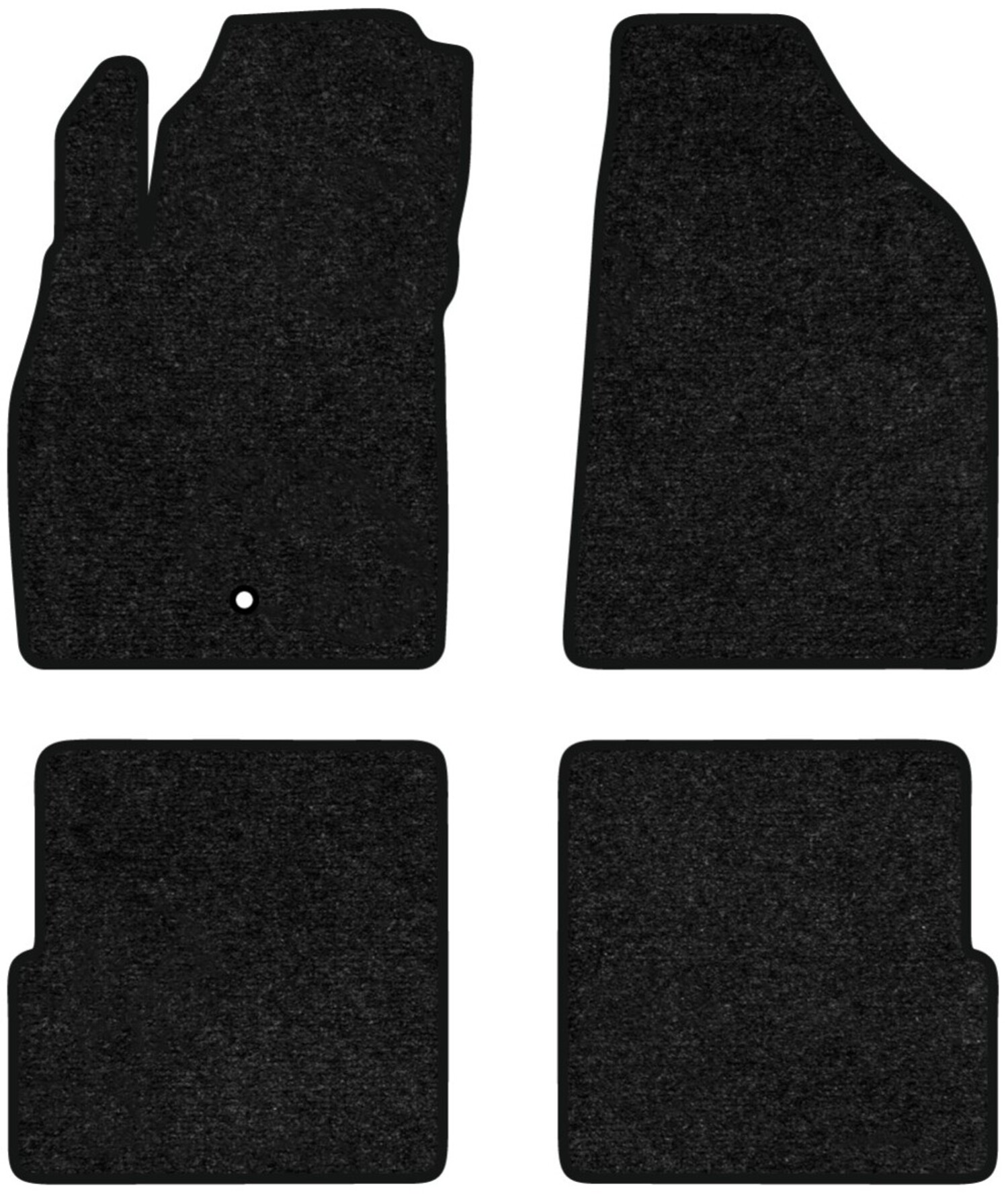 Коврики ворсовые в салон авто EVAtech Standard для Chevrolet HHR 2005-2011 1 поколение SUV EU черный кант CT21716PV4AV1VEB - Фото 1