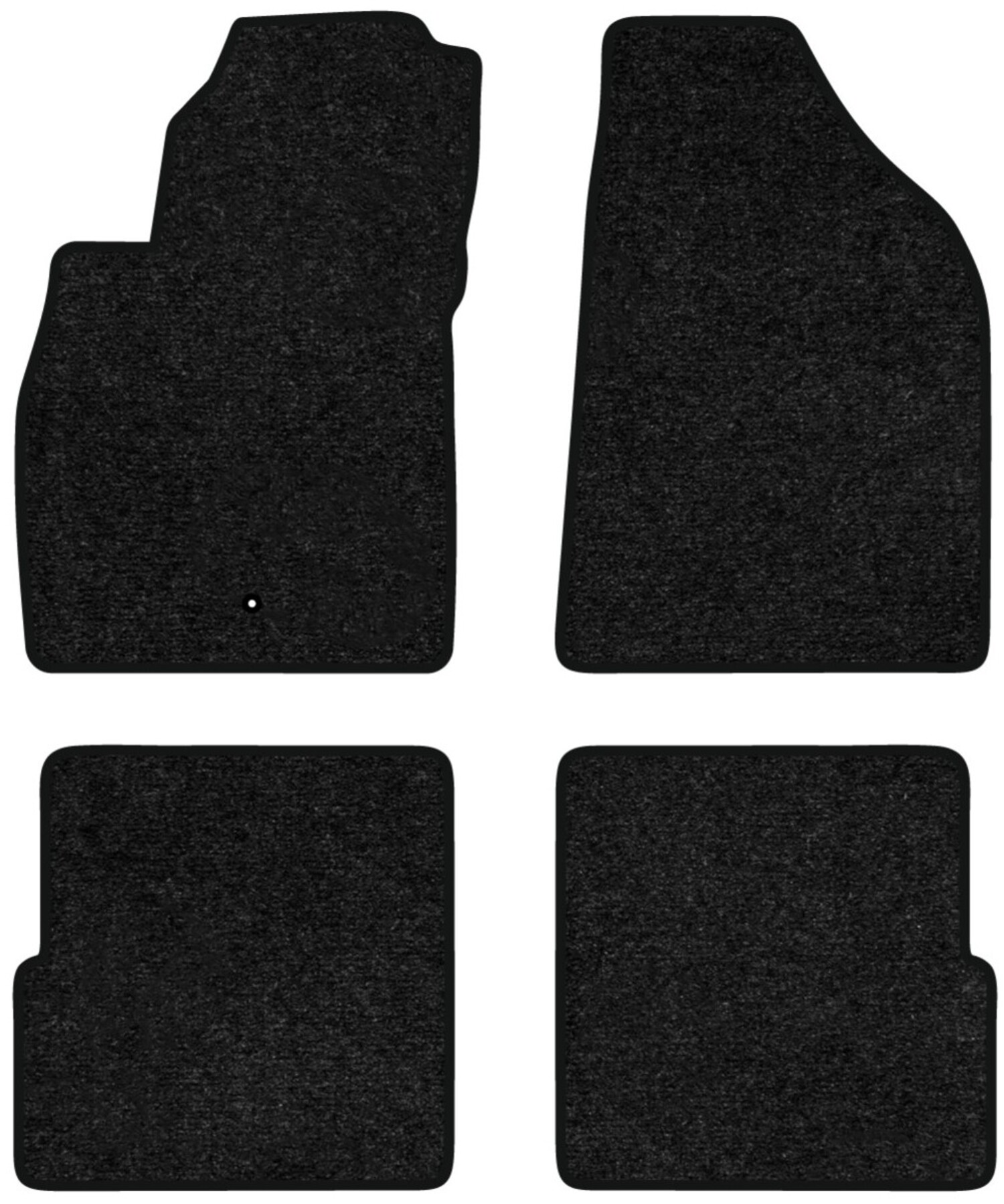 Коврики ворсовые в салон авто EVAtech Standard для Chevrolet HHR 2005-2011 1 поколение SUV EU черный кант CT23809PG4LA1VEB - Фото 1