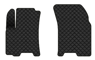 Коврики из экокожи в салон авто передние EVAtech ECO для Aveo (T250) 5-doors Restyling Chevrolet 2005-2011 1 поколение Htb EU CT33301A2BBB - Фото 1