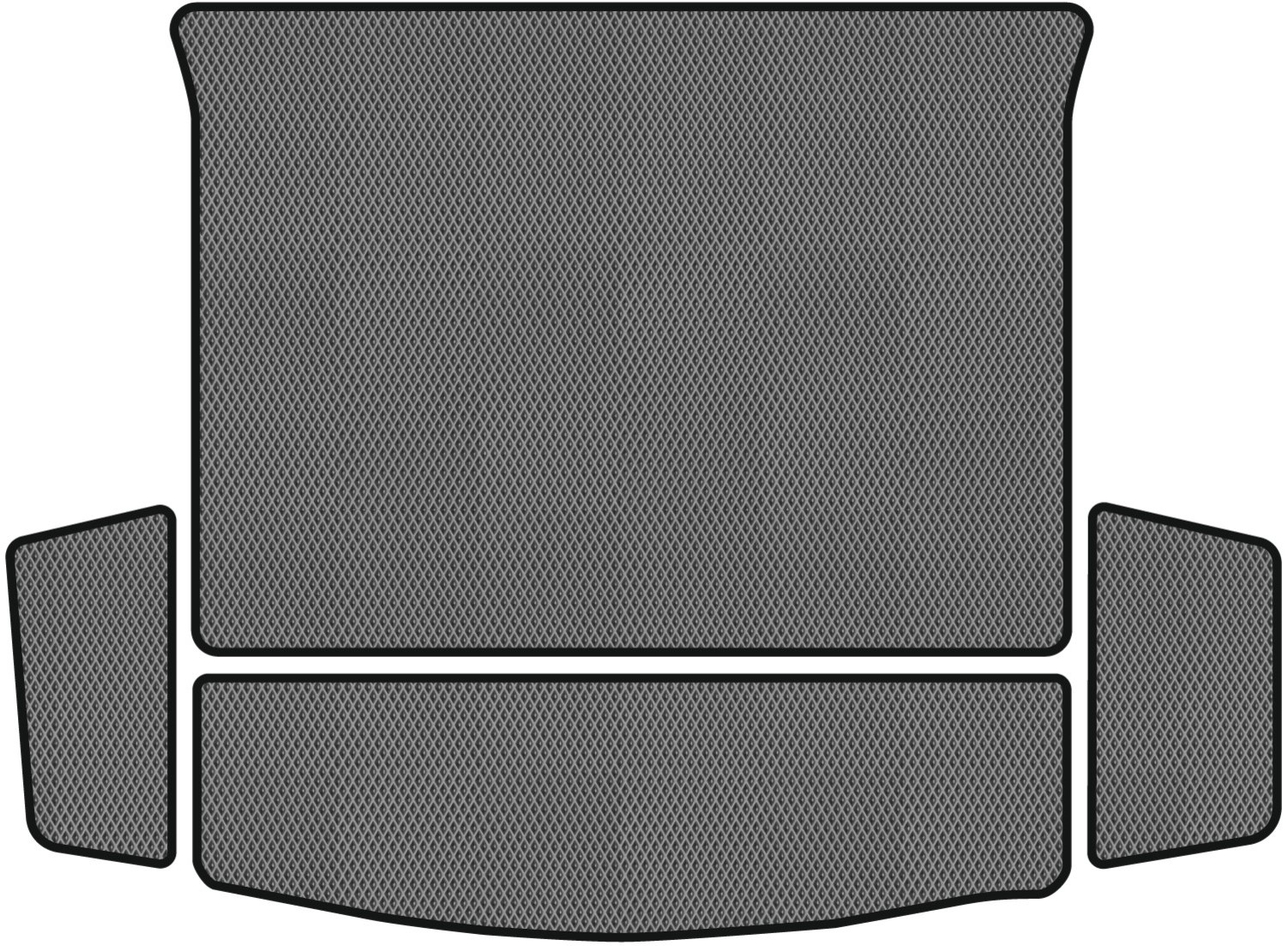EVA килимок в багажник авто EVAtech для Captiva (C100) 5 seats Chevrolet 2006-2011 1 покоління SUV EU (CT339BE4RGB) - Фото 1