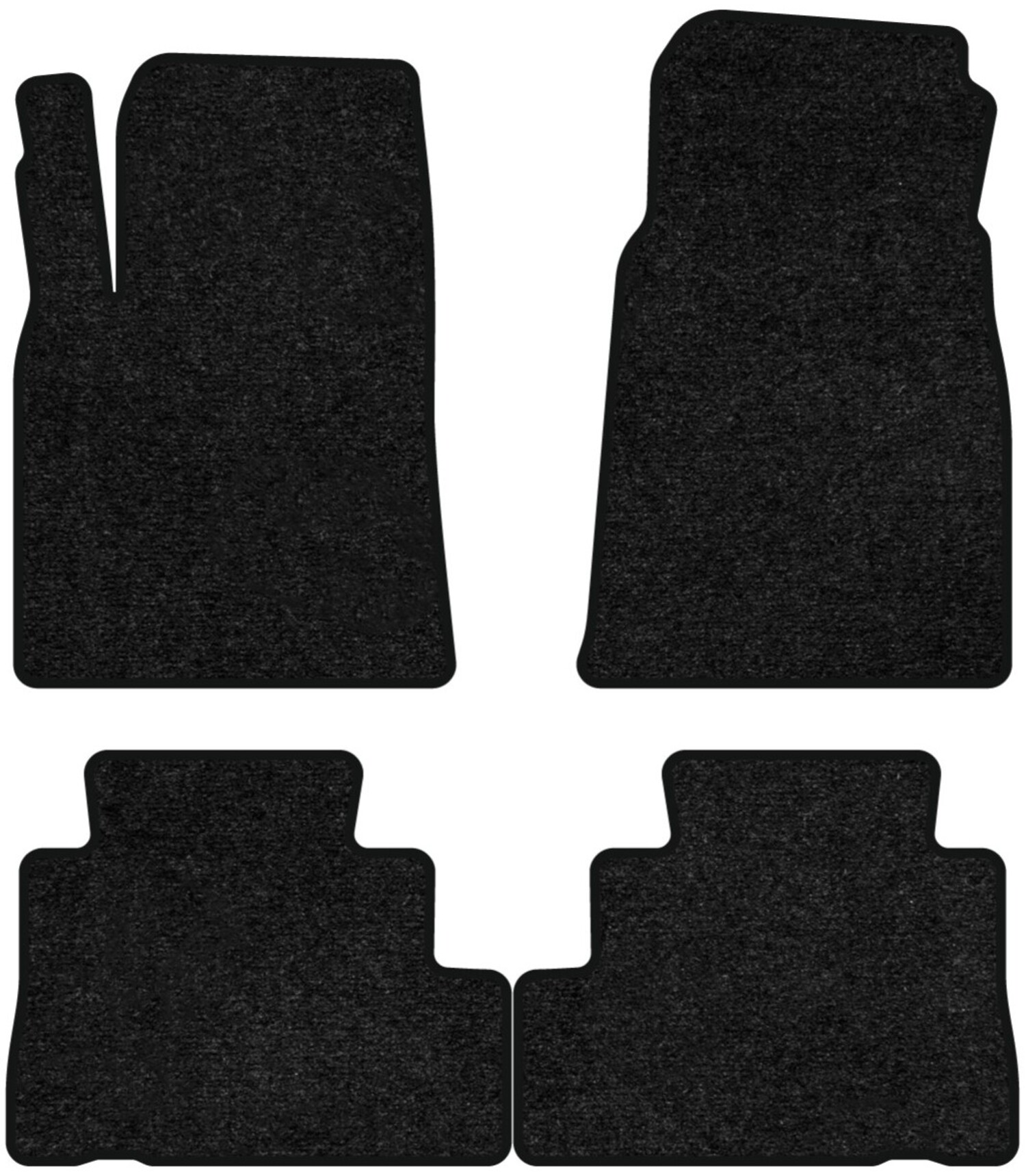 Коврики ворсовые в салон авто EVAtech Standard для Chevrolet Captiva (C100) 7 seats 2006-2011 1 поколение SUV EU черный кант CT34224PC4VEB - Фото 1
