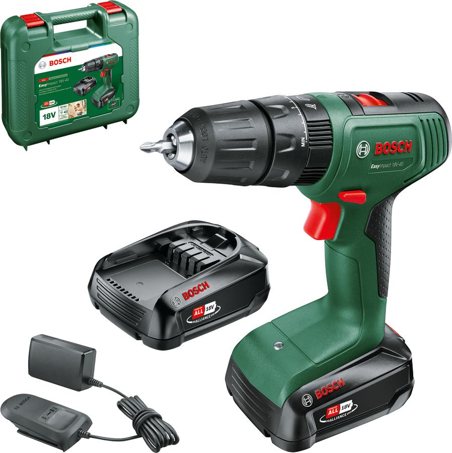 Дрель-шуруповерт Bosch EasyImpact 18V-40 (0.603.9D8.108) - Фото 1