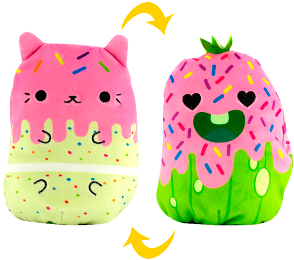 Мягкая игрушка животное Cats Vs Pickles КОТИК И ОГУРЧИК СЛАДОСТИ (CVP2200-6) - Фото 1