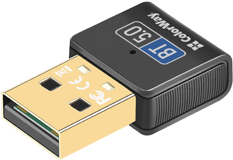 Адаптер мережі Bluetooth USB Colorway Bluetooth BT 5.0 (CW-AD-BT50) - Фото 1