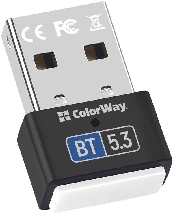 Адаптер мережі Bluetooth USB Colorway Bluetooth BT 5.3 (CW-AD-BT53) - Фото 1