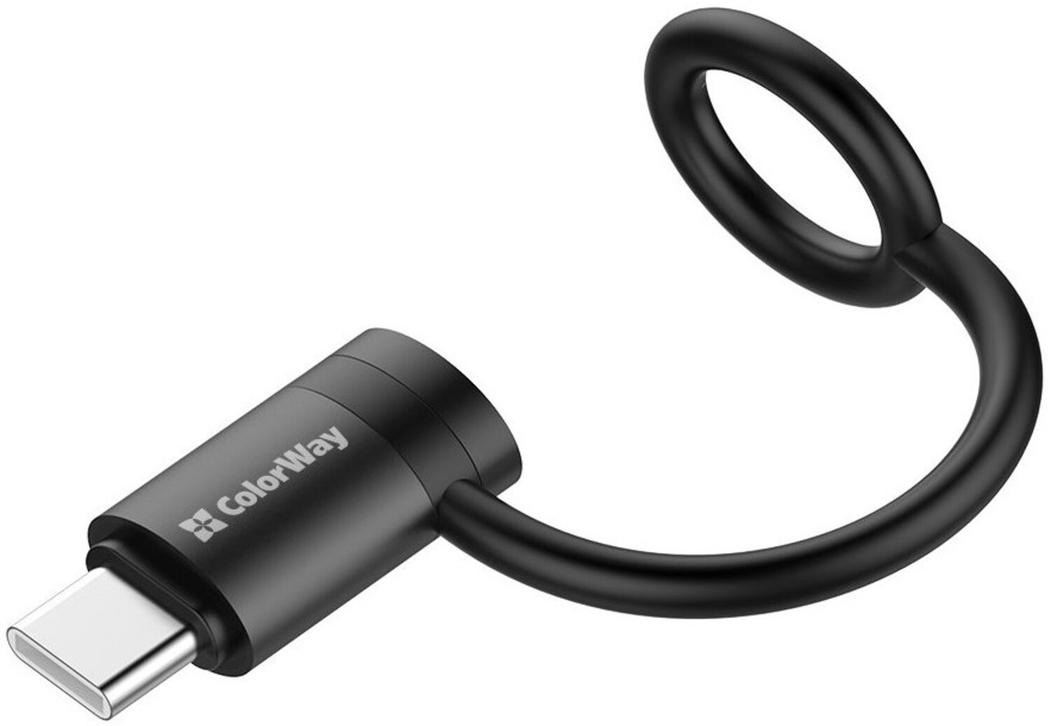 Переходник Colorway USB-C To Lightning Black (CW-AD-CL2) - Фото 1