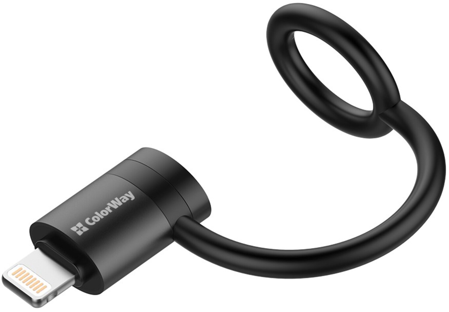 Переходник Colorway Lightning To USB-C Black (CW-AD-LC) - Фото 1
