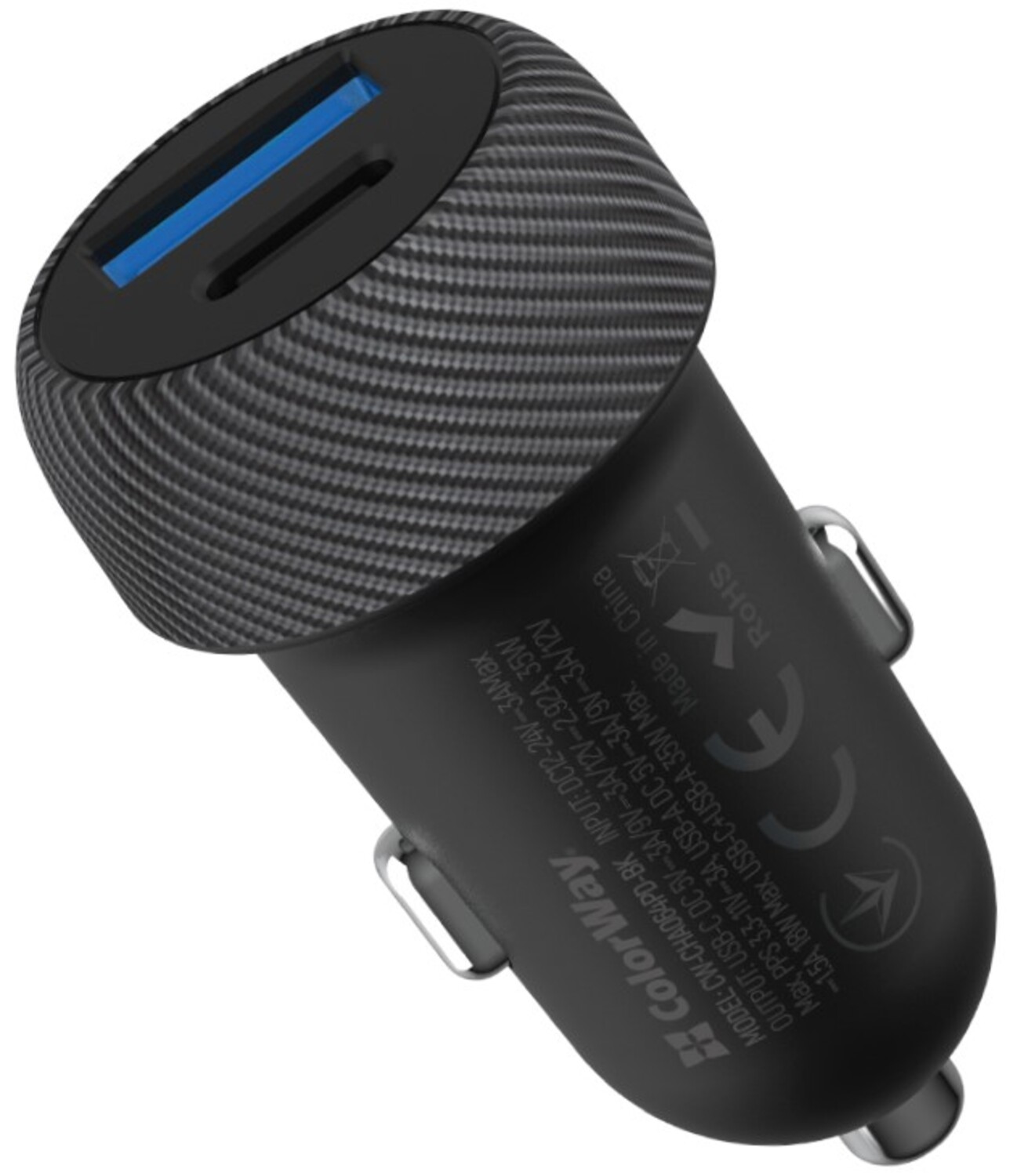 Автомобільний зарядний пристрій Colorway 2USB (Type-C PD35W + USB QC3.0) (35W) Black (CW-CHA064PD-BK) - Фото 1