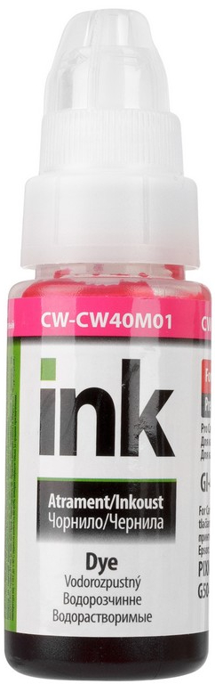 Чорнило Colorway Canon GI-40 PIXMA GM2040/G5040/G604 Magenta (CW-CW40M01) 70 мл - Фото 1