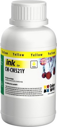 Чернила Colorway Canon CL-38/521 (Yellow) (CW-CW521Y02) 200мл - Фото 1