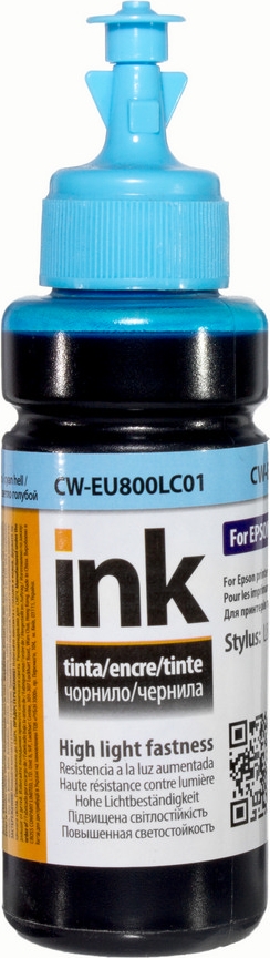 Чернила Colorway EPSON L800 (Light Cyan) (CW-EU800LC01) 100мл - Фото 1