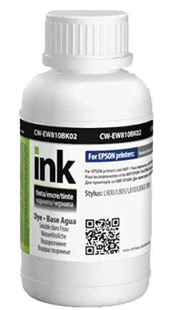 Чернила Colorway Epson L-800/810/850 200мл Black EW810BK (CW-EW810BK02) - Фото 1