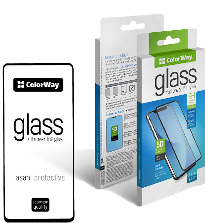 Захисне скло для смартфону Colorway 9H FC Glue for Honor X7b Black (CW-GSFGHX7B-BK) - Фото 1