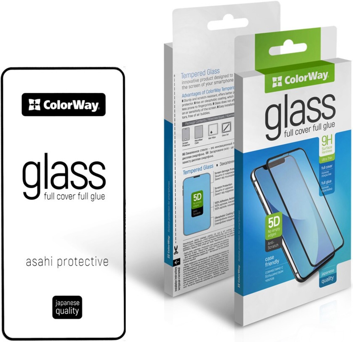 Защитное стекло для смартфона Colorway  9H FC glue for Motorola G24/G24 Power Black (CW-GSFGMG24P-BK) - Фото 1