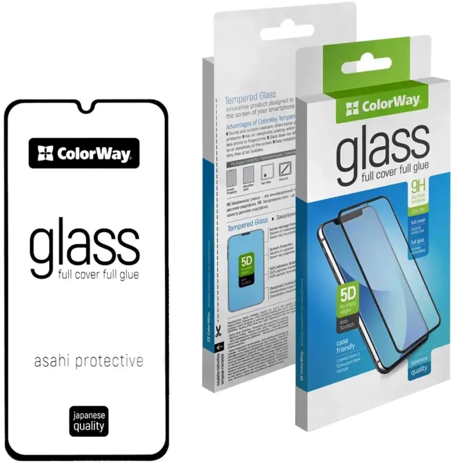 Защитное стекло для смартфона Colorway 9H FC glue for Samsung Galaxy A06 Black (CW-GSFGSGA065-BK) - Фото 1