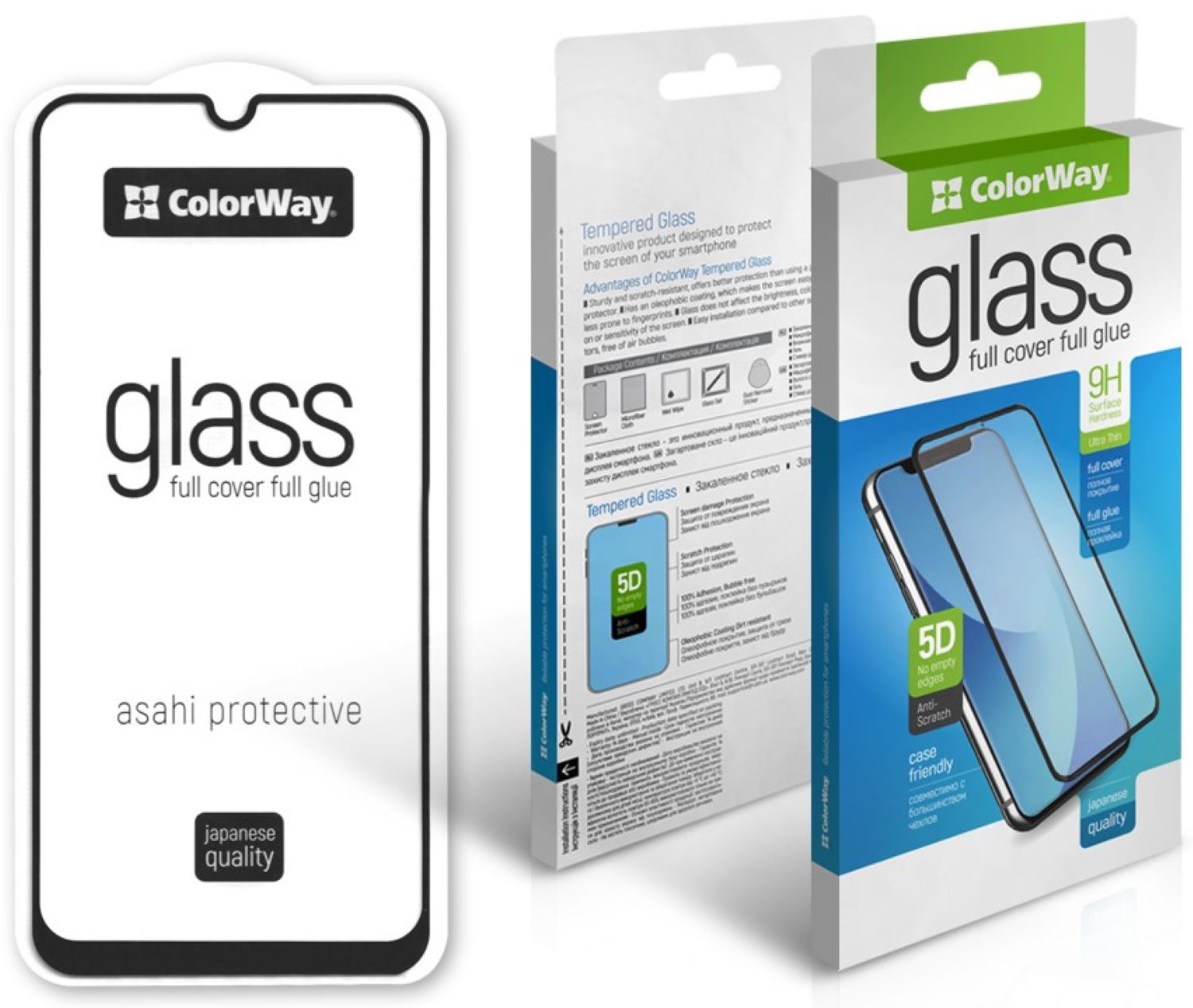 Защитное стекло для смартфона Colorway 9H FC glue Samsung Galaxy A16 Black (CW-GSFGSGA166-BK) - Фото 1