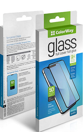 Защитное стекло для смартфона Colorway 9H FC glue Xiaomi Redmi 14C Black (CW-GSFGXR14C-BK) - Фото 1