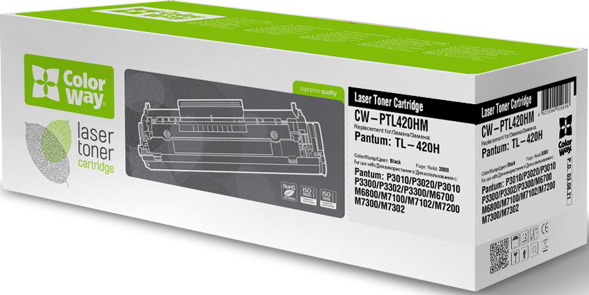Картридж для лазерных принтеров/МФУ Colorway Pantum (TL-420H) P3010/3300/M6700/6800/7100/7200/M7302 (CW-PTL420HM) - Фото 1