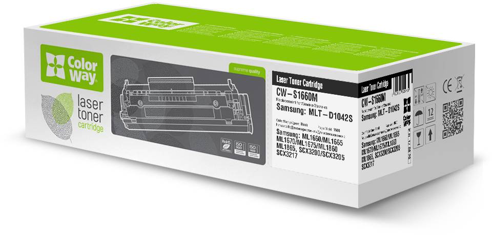 Картридж для лазерных принтеров/МФУ Colorway для Samsung ML-1660/1860 (MLT-D1042S) (CW-S1660M) - Фото 1