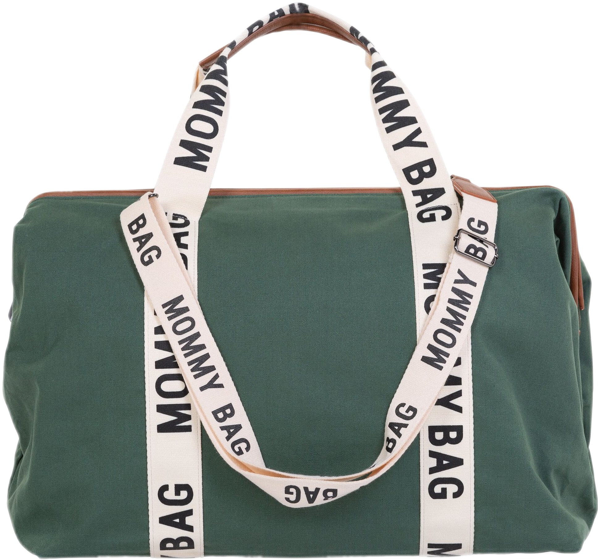 Сумка для родителей Childhome Mommy bag Signature - Canvas Green (CWMBBSCGR) - Фото 1