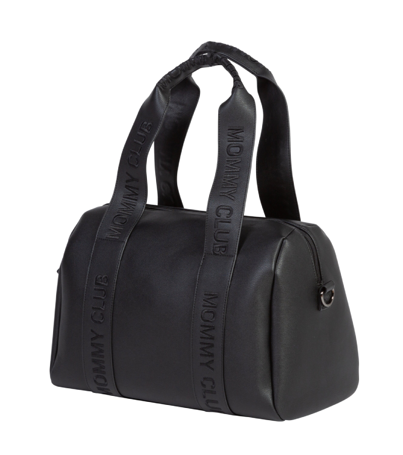 Сумка для батьків Childhome Mommy club Signature vegan leather Black (CWMCSLBL) - Фото 1