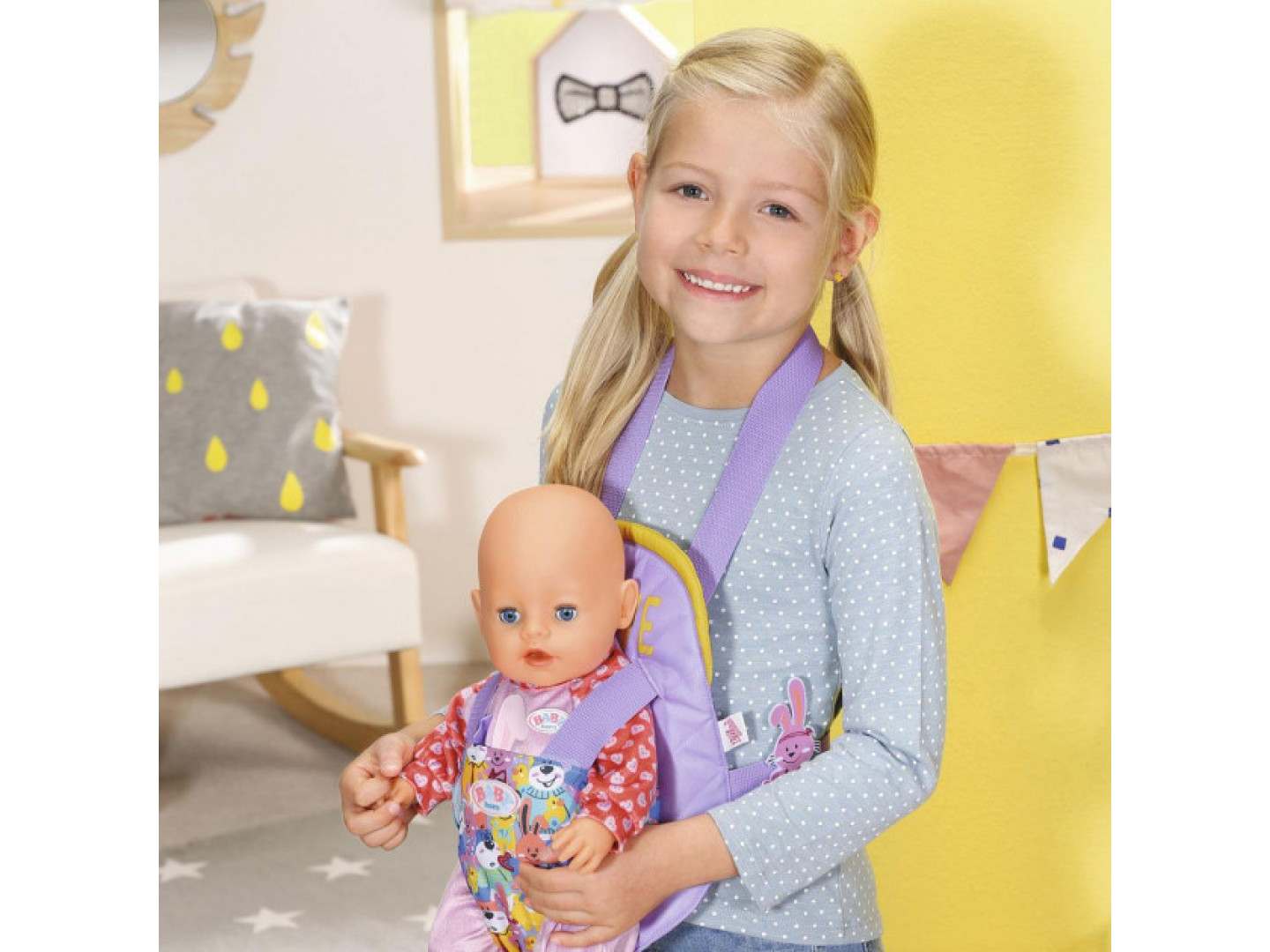 zapf ryukzak kenguru dlya kukly baby born komfortnaya progulka s aksessuarami 828038