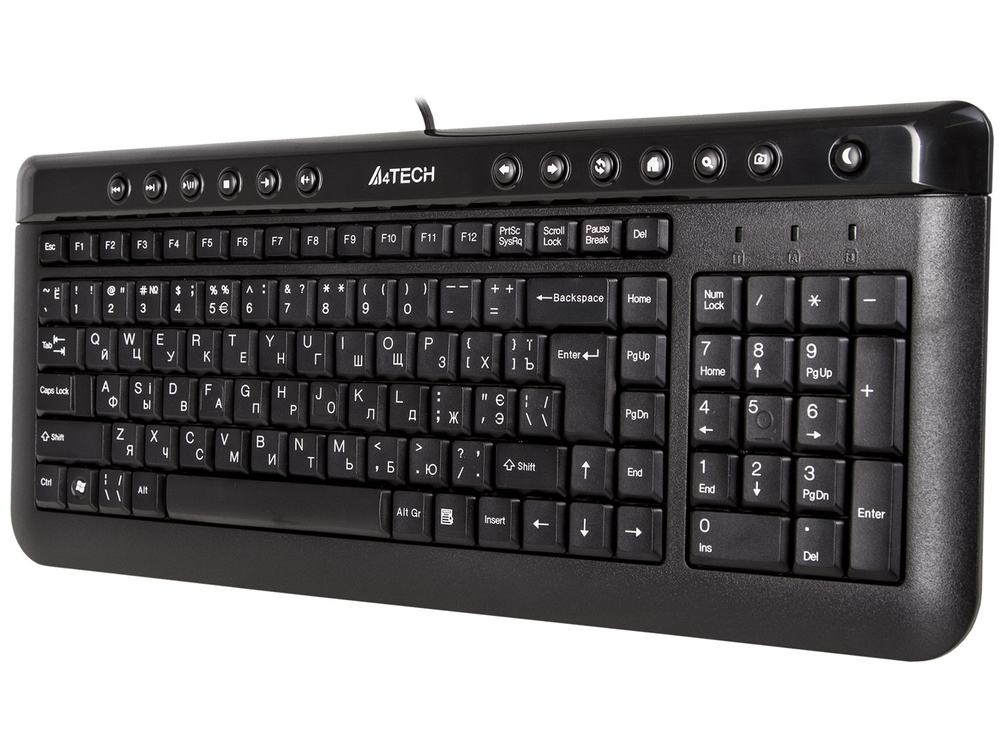 Клавиатура проводная A4tech KL-40 USB (Black) купить по низкой цене в ...