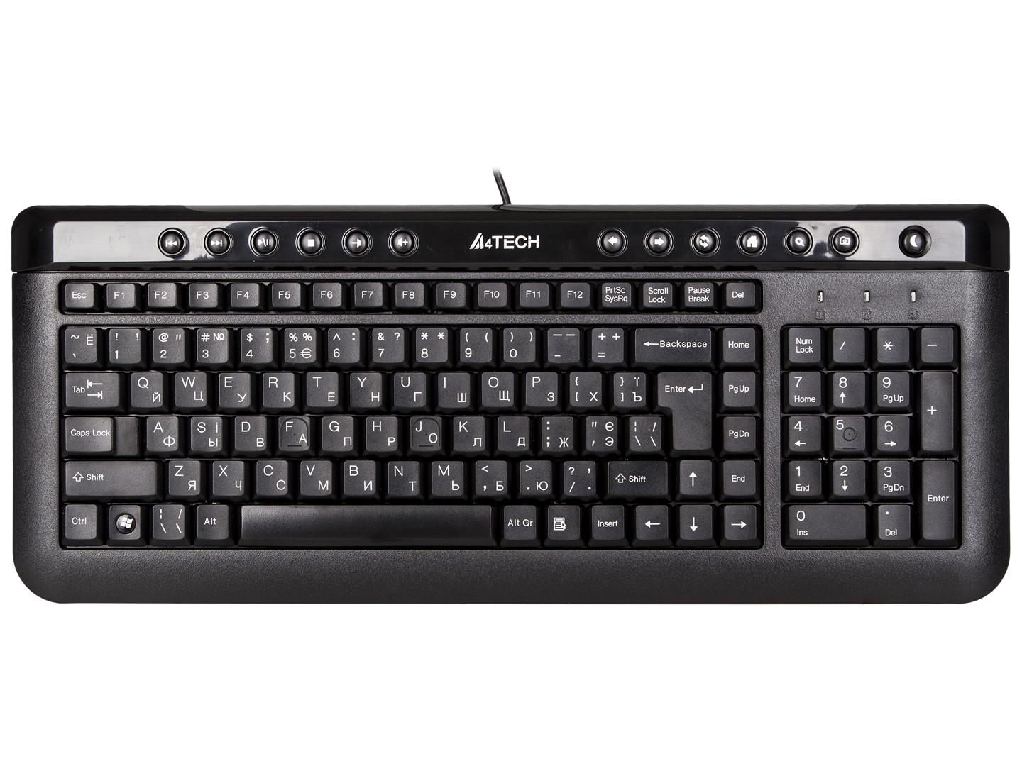 Клавиатура проводная A4tech KL-40 USB (Black) купить по низкой цене в ...