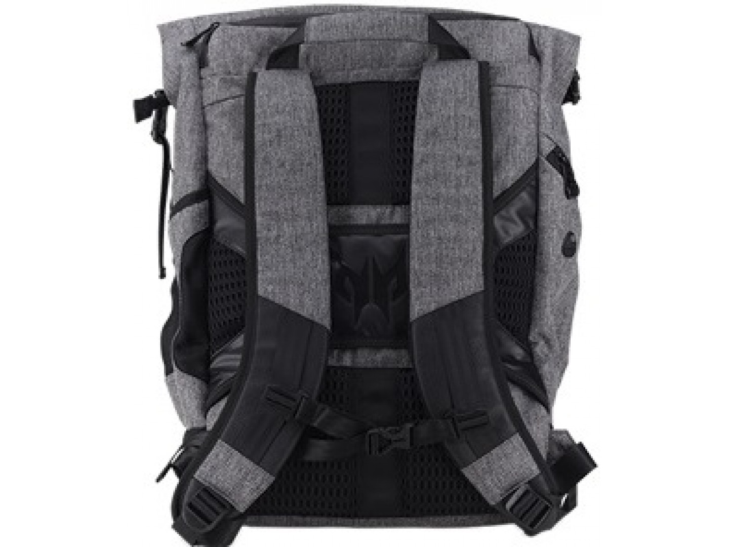 acer predator gaming rolltop backpack gray with teal blue np bag1a 290
