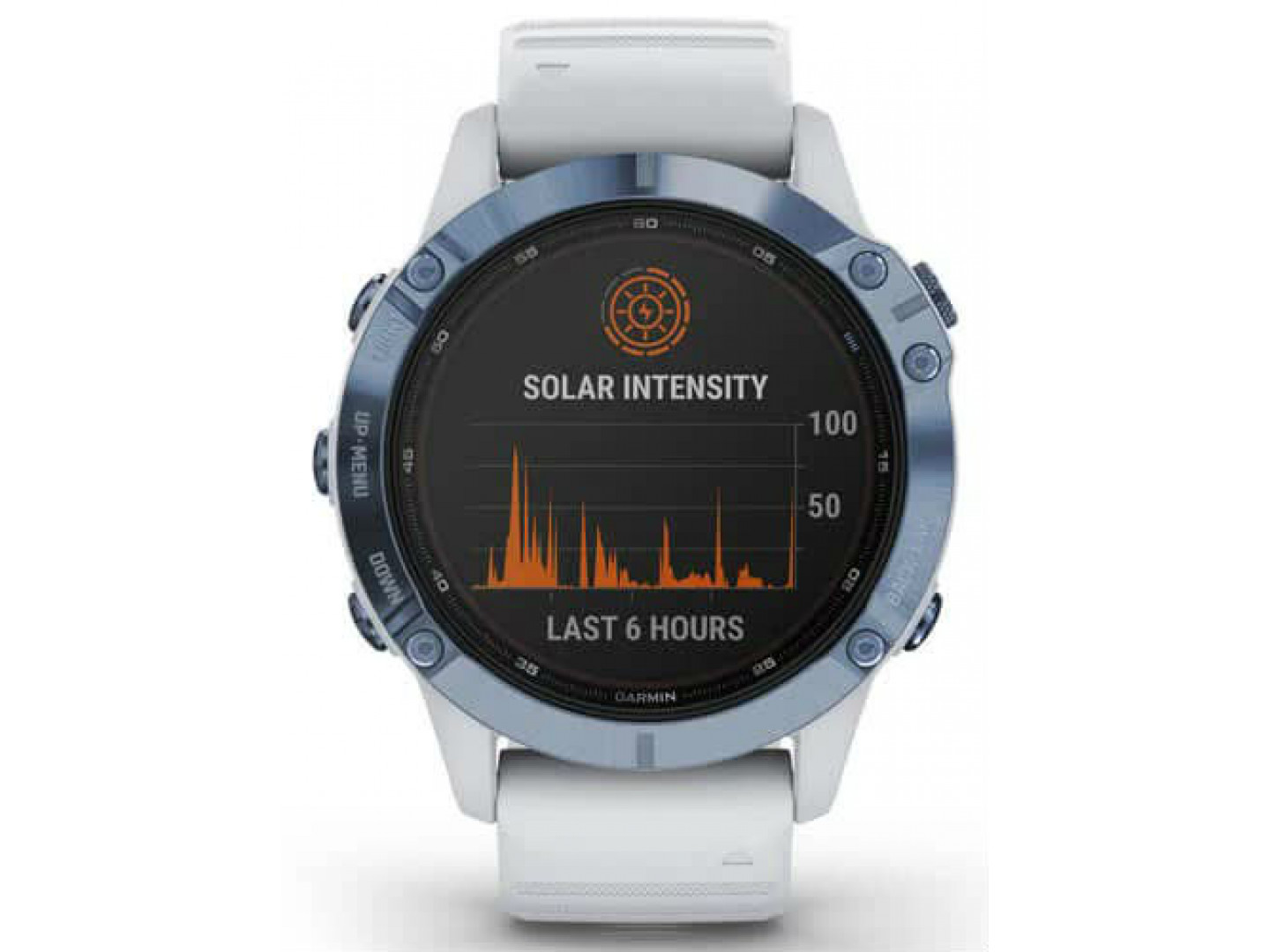 garmin fenix 6 pro solar mineral blue