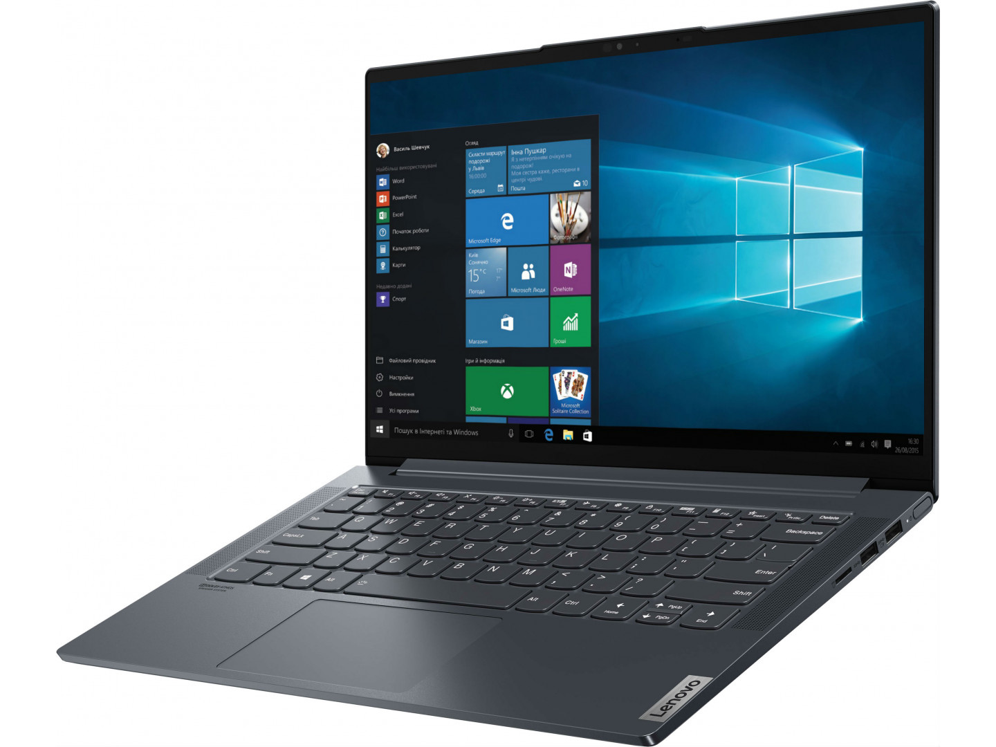 Ноутбук Lenovo Yoga Slim7 14IIL05 (82A100HQRA) Slate Grey купить по ...