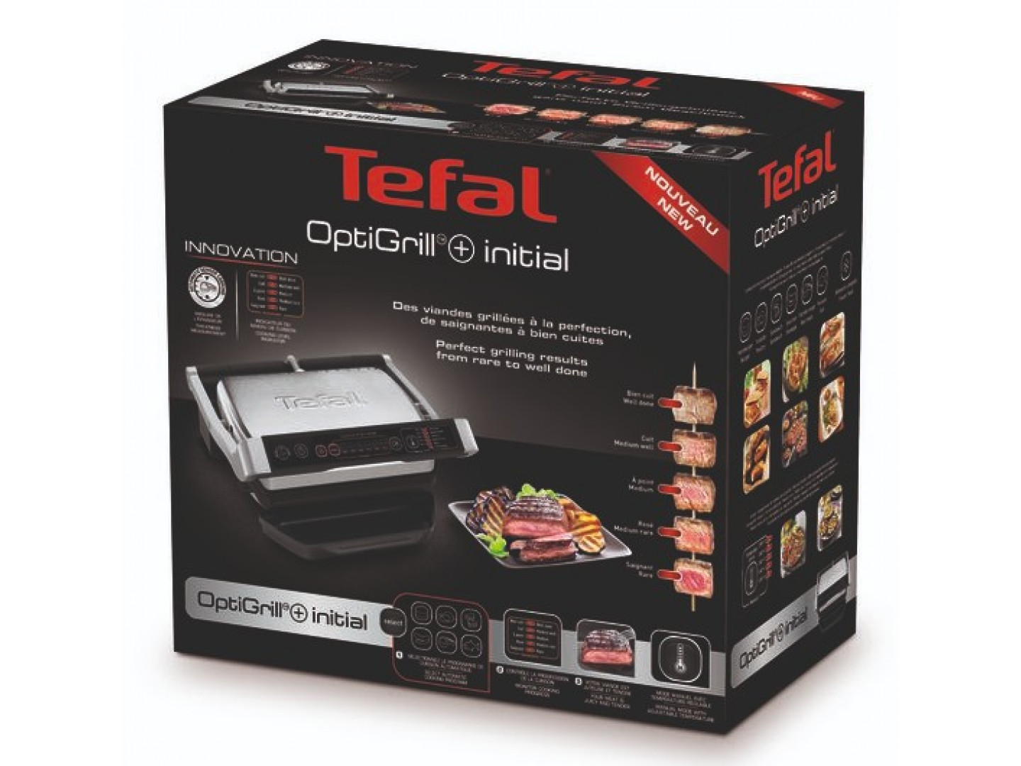 Tefal optigrill initial. Tefal gc706d34. Гриль Тефаль gc706d34. Tefal Optigrill+ initial gc706d34. Гриль электрический Тефаль Опти плюс про