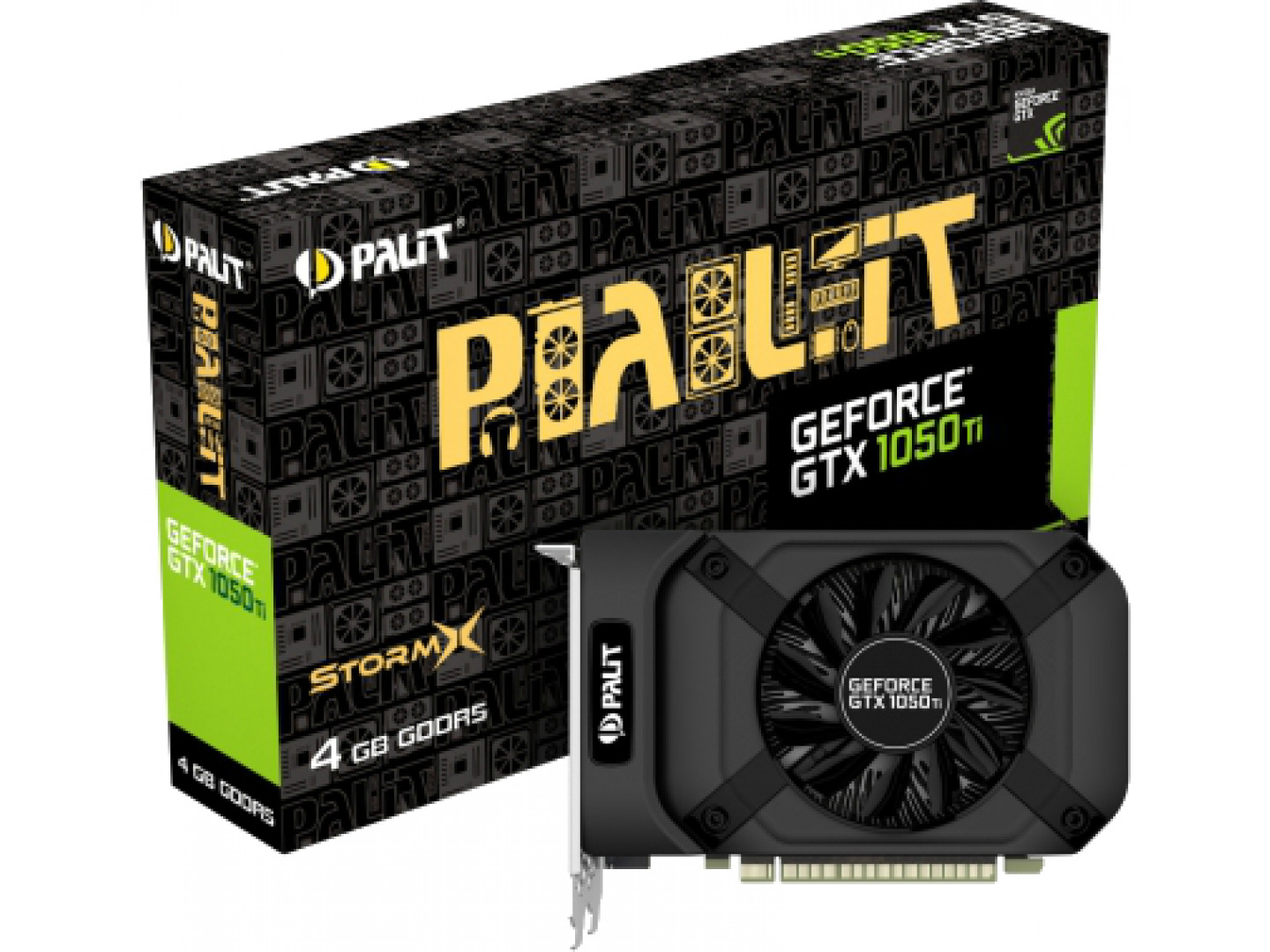 Видеокарта Palit nVidia GeForce GTX 1050 Ti StormX 4GB GDDR5 128bit ...